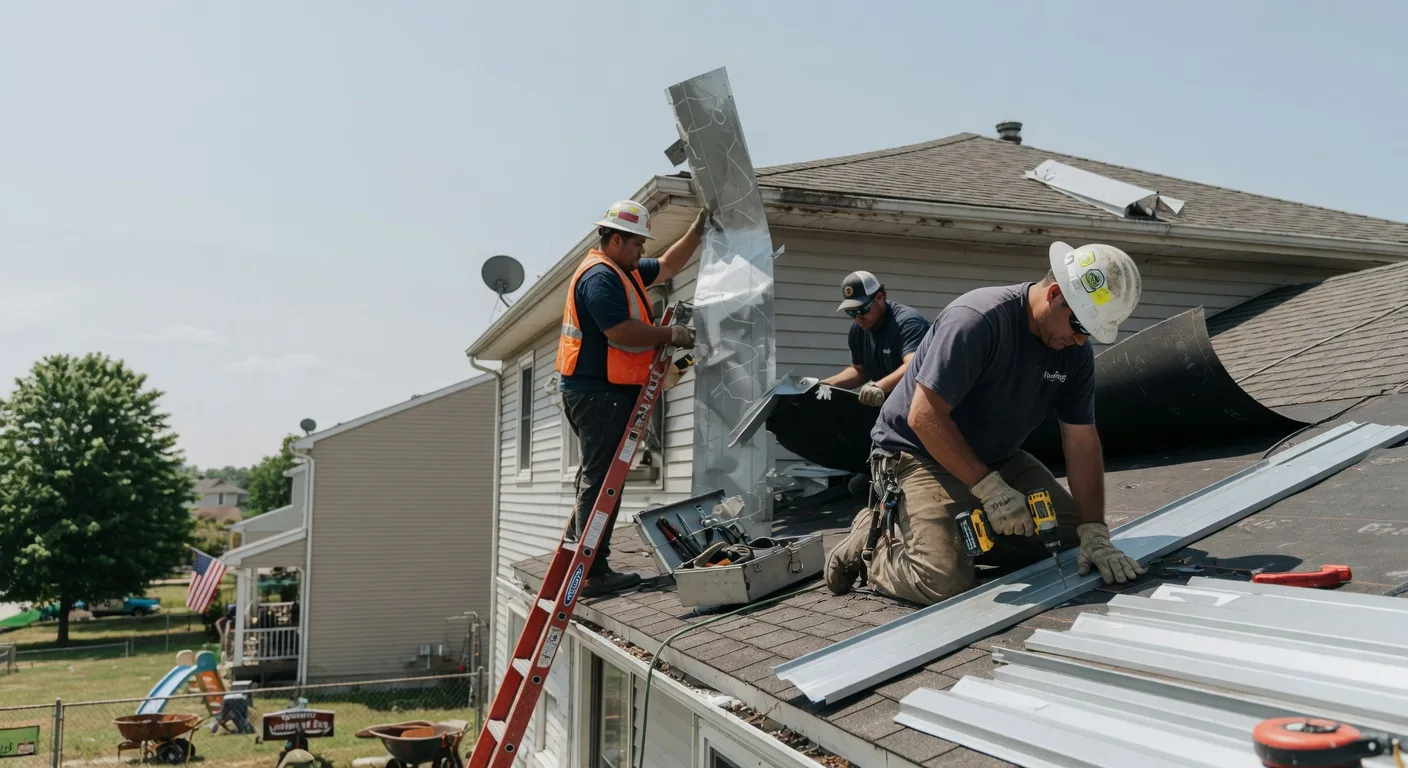 Storm Damage Metal Roof Repair in New Brockton, AL